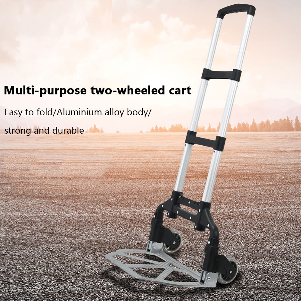 Easy Carry-on Refrigerator Supportor Multi-Function Two-Wheeled Cart Folding Hand Trolley Cart For Car Fridge