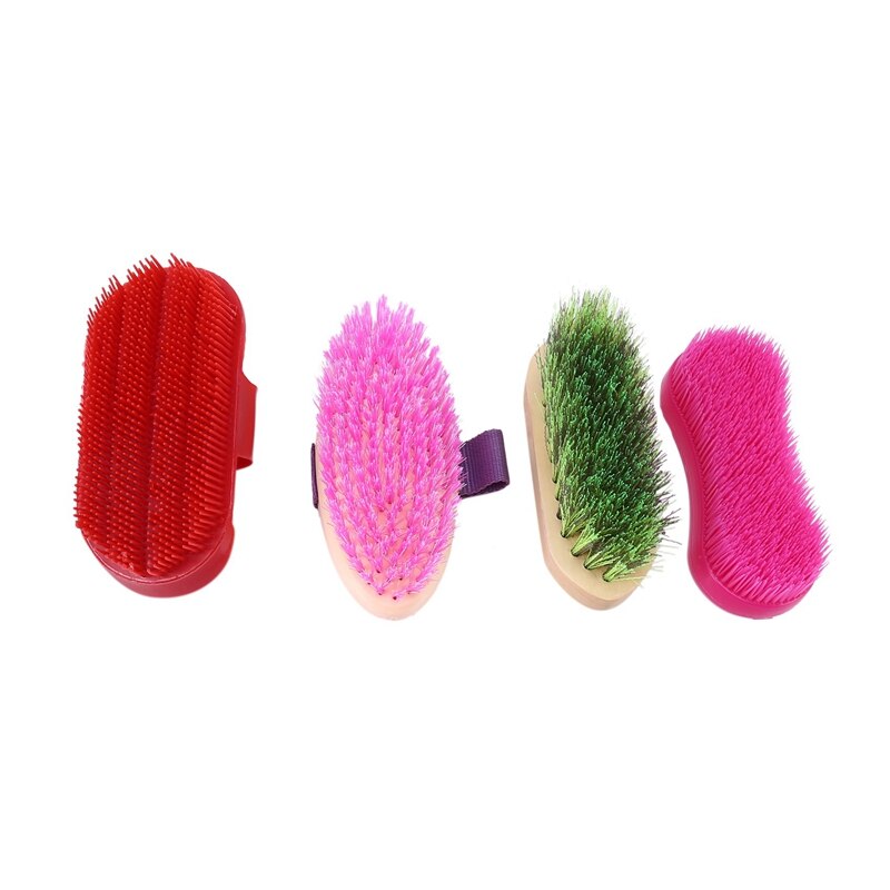 Juego de Herramientas de aseo para caballos, suministros de limpieza para el baño, peines para el pelo, cepillo de Curry para masaje, Kit de limpieza para el sudor, depurador