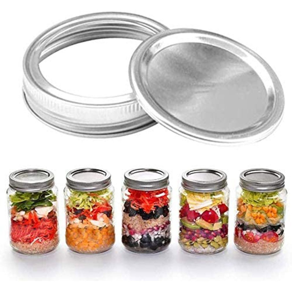 Mason Jar Lids Mason Bottle Caps Split Cover Tinplate Mason Jar Canning Lids Wide Mouth Canning Lids