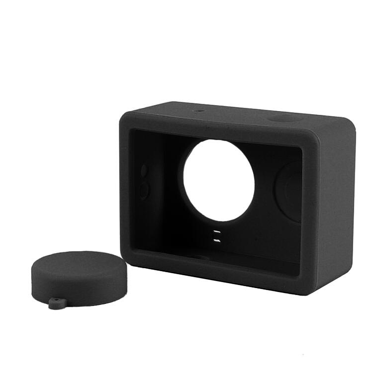 Gosear Silicone étui de protection couverture peau lentille capuchon couverture pour Xiomi Xiaomi YI Xiaoyi Action caméra accessoires caso capa