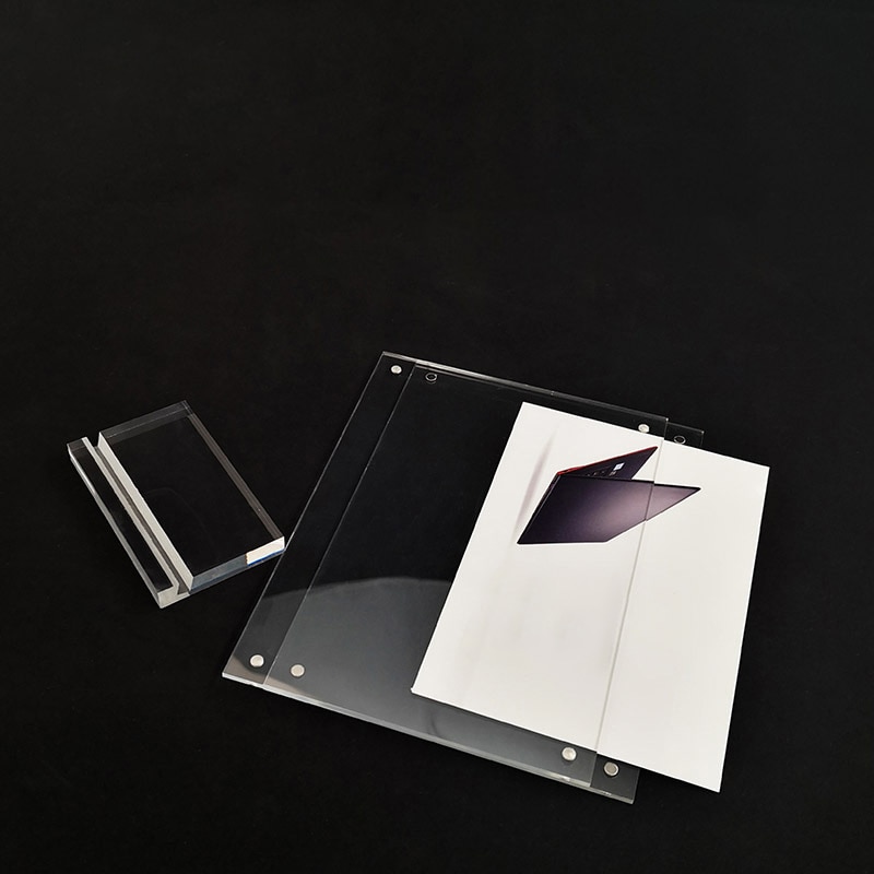 Akryl bordkort fotorammedesign plexiglas bordkort display stativ fotoramme til hjemmet gør-det-selv （ 5 tommer /a4/a5/a6 ）: 9 x 12 7cm