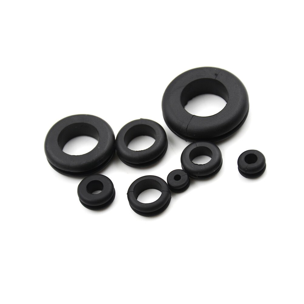 180pcs/pack Car Electrical Wire Gasket Kit For Cylinder Valve Water Pipe Rubber Grommet Firewall Hole Plug Retaining Ring Set