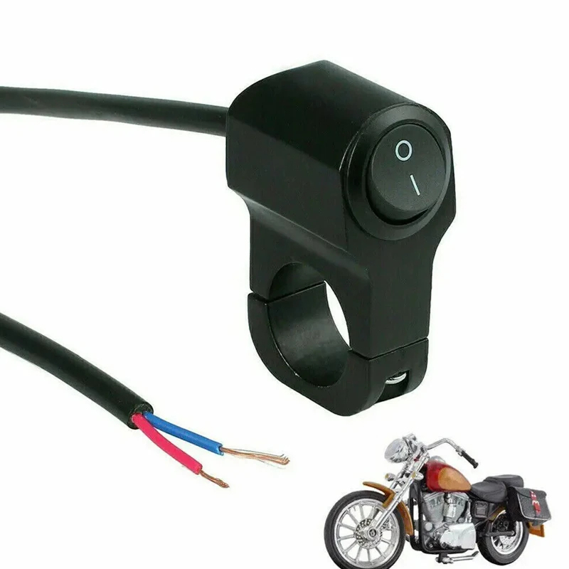 Interrupteur de guidon de moto, commandes de phares, pièces de moto, interrupteur noir, projecteurs, accessoires électroniques de moto