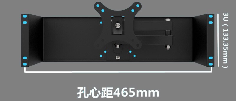 19&quot; RACK LCD monitor mounting bracket / embedded industrial control monitor LED display panel