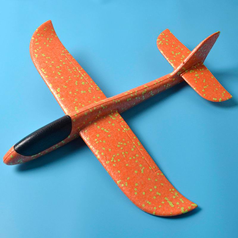 SAILEROAD 48 centimetri LED Lancio A Mano di Lancio Aereo Aereo Aliante Inerziale Schiuma Giocattolo Per Bambini Modello di Aereo per Esterni per Giochi Del Capretto: 48x50x22 orange