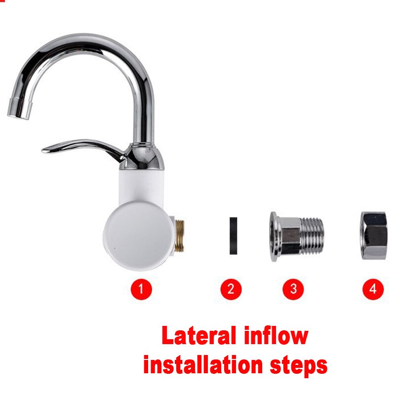 Elektrische Küche Durchlauferhitzer Wasserhahn sofortig Heißer Wasser Wasserhahn Heizung Kalte Heizung Tankless Wasser Heizung mit LED 3000W 220V