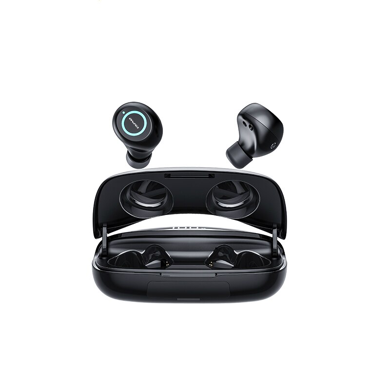 AWEI T19 Waterproof True Wireless Earbuds TWS Bass Bluetooth5.0 Gaming Earbuds Powerful HiFi Sound With Dual Mic: T19BLACK