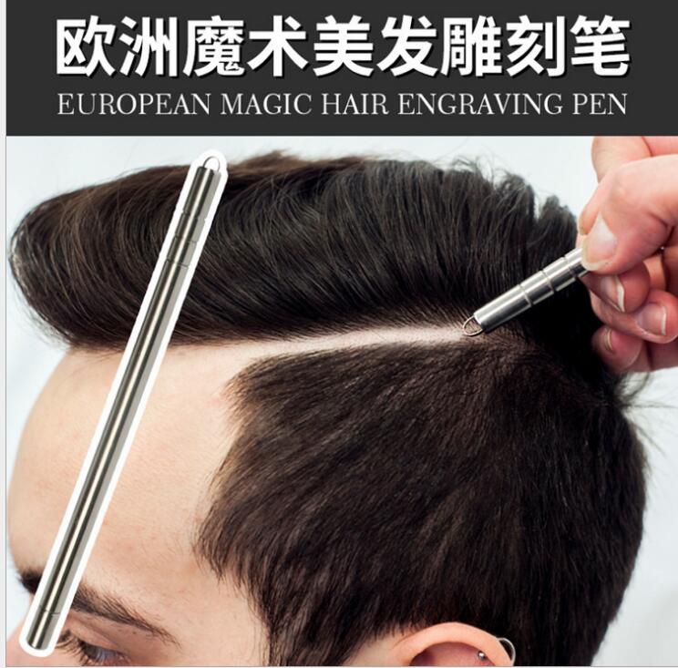 Haar Gravur Stift Magie Öl Kopf Scotch Frisuren Stahl Rasiermesser Stift Friseur Rasiermesser Scheren Rasieren Tasche