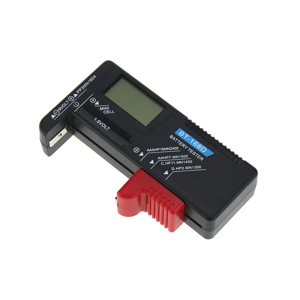Bt168d batterijtester met digitaal display, batterijcapaciteitstester voor 9v .1/2/5/7 met direct digitaal display
