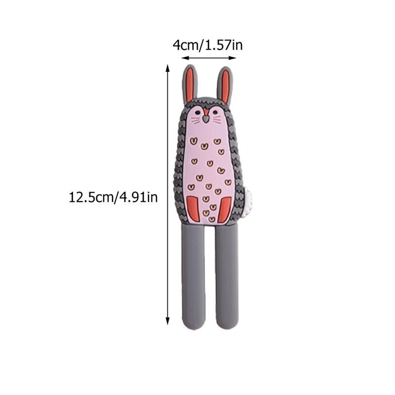 4 stk magnetisk køleskab magnet kroge husholdning magnetiske kroge nordisk dyr magnetisk køleskab magnet krog (tilfældig stil)