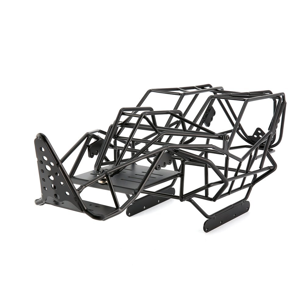 Truck Full Metal Roll Cage Frame Body Black Chassis whith ESC Mount Plate for 1:10 Axial Wraith 90018 Repack Accessories