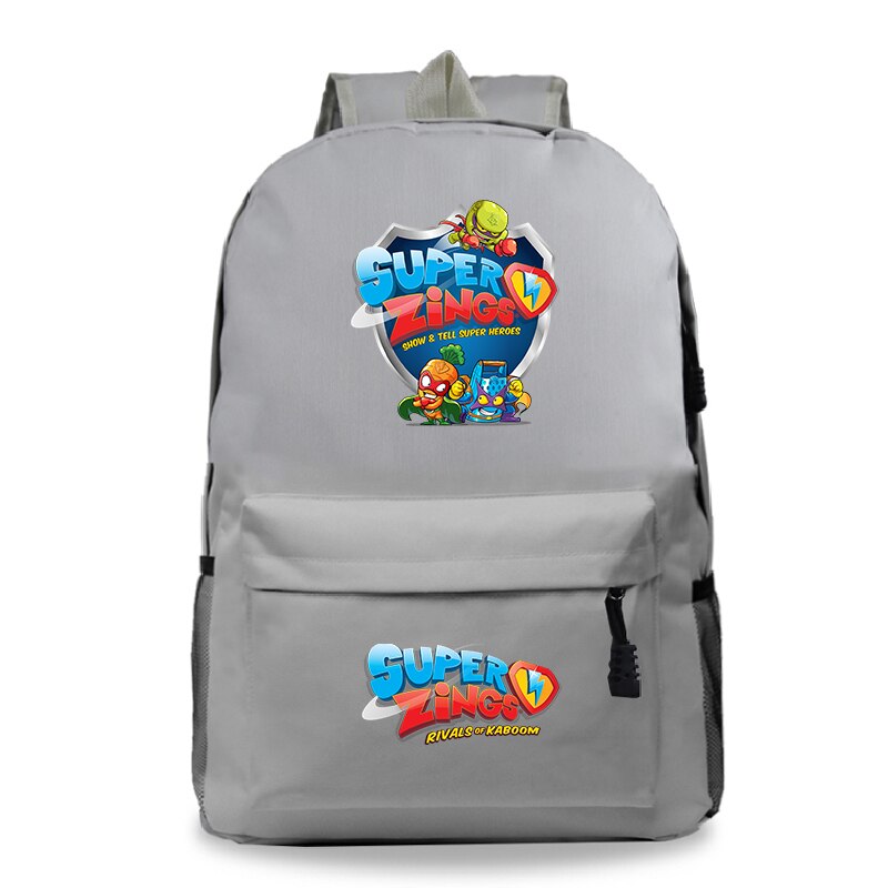 Sac A Dos Bookbag Super Zings Cartoon Rucksack Frauen Schule Taschen für Teenager Mädchen Zurück Pack Lässig Reise Rucksack kinder