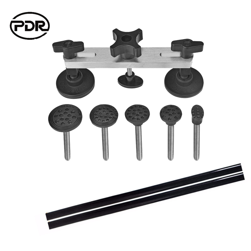PDR Gereedschap Auto Deuk Reparatie Auto Reparatie Tool Auto Body Repair Kit Dent Puller Kit Trekken Brug Bijgewerkt: SMT-383-RU