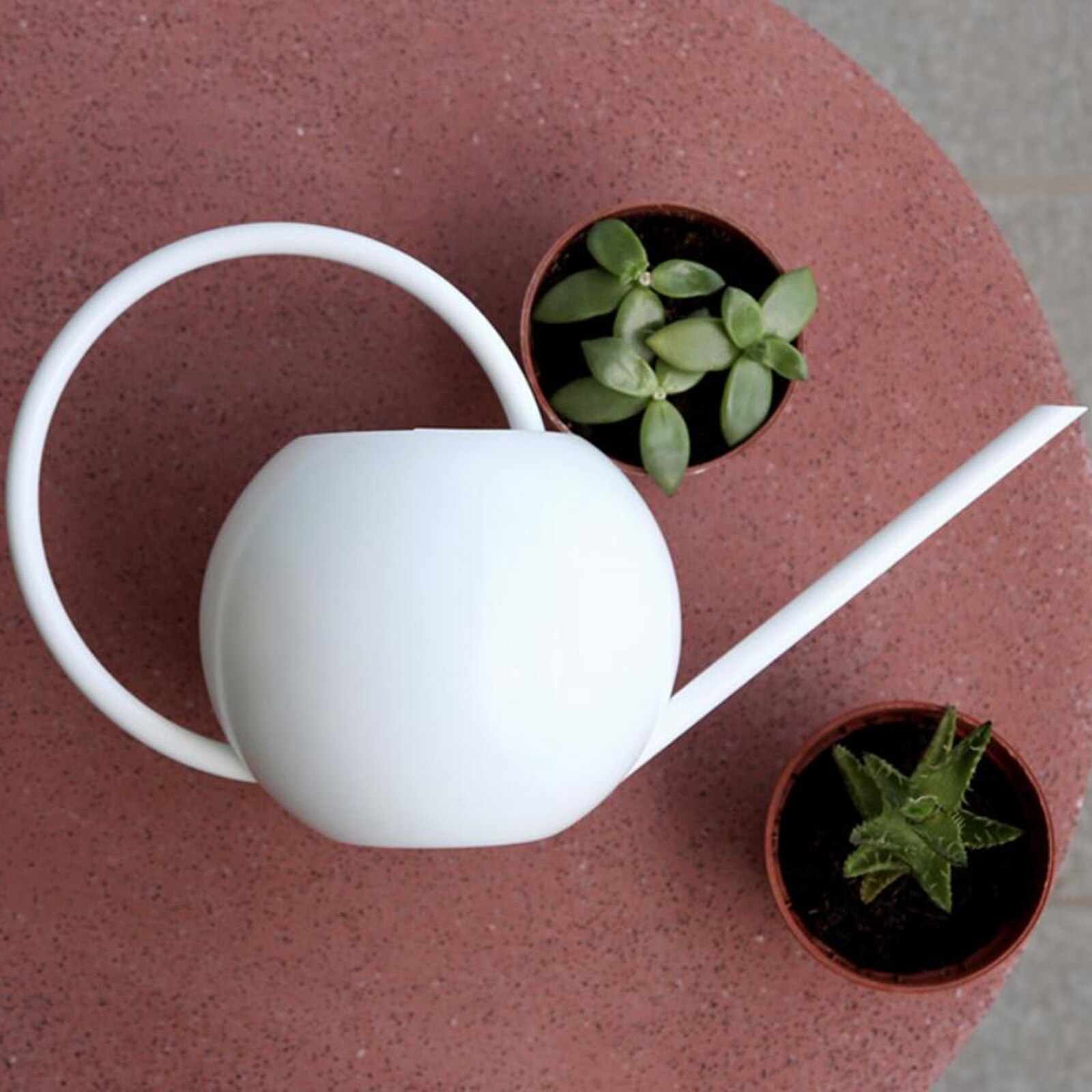 Longue bouche eau canettes maison plante Pot bouteille arrosage dispositif Long bec: White