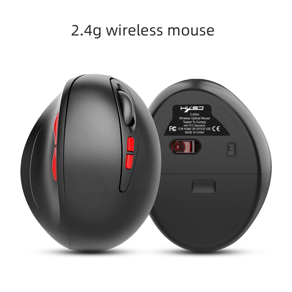 2.4G Wireless Mouse 2400DPI 3 Speed DPI Free Adjustable Ergonomic Optical Vertical Mouse For Computer PC Work Cute Gaming Mice