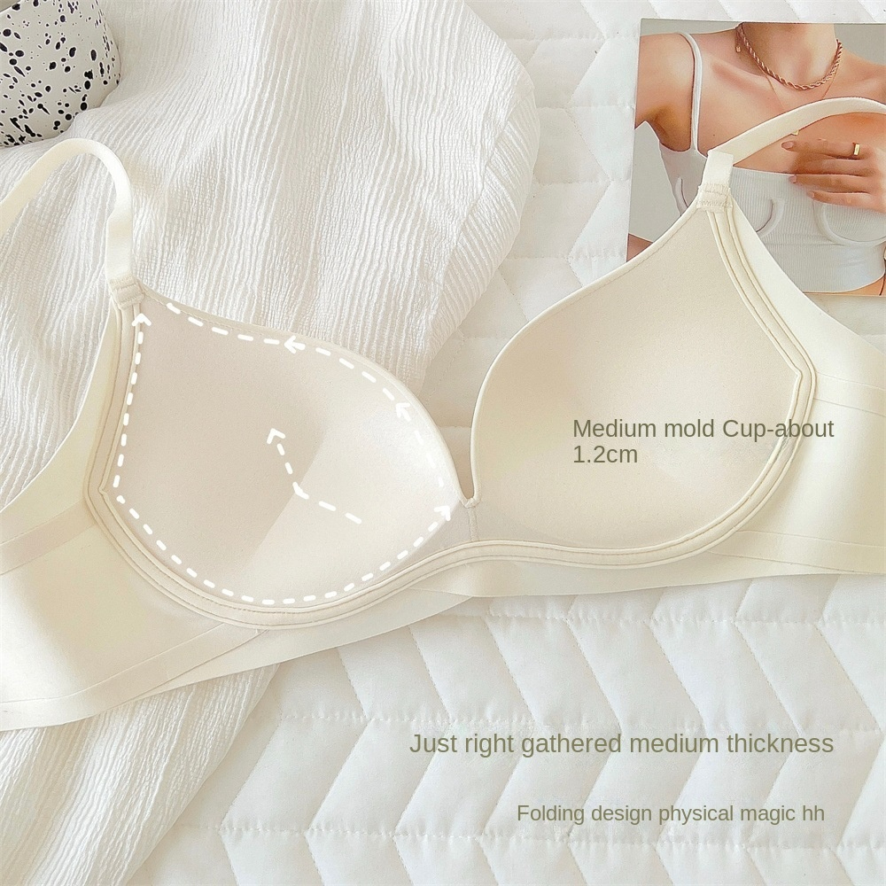 UBAU High lingerie With Beautiful Back, Women's Small Breasts, Sagging-proof, Seamless And Rims-Free Bra