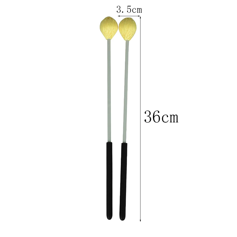 1 paire de baguettes de tambour Marimba, carillon, bâton de cloche, bâtons de batterie de Xylophone, accessoires et pièces pour instruments de Percussion professionnels: Marron