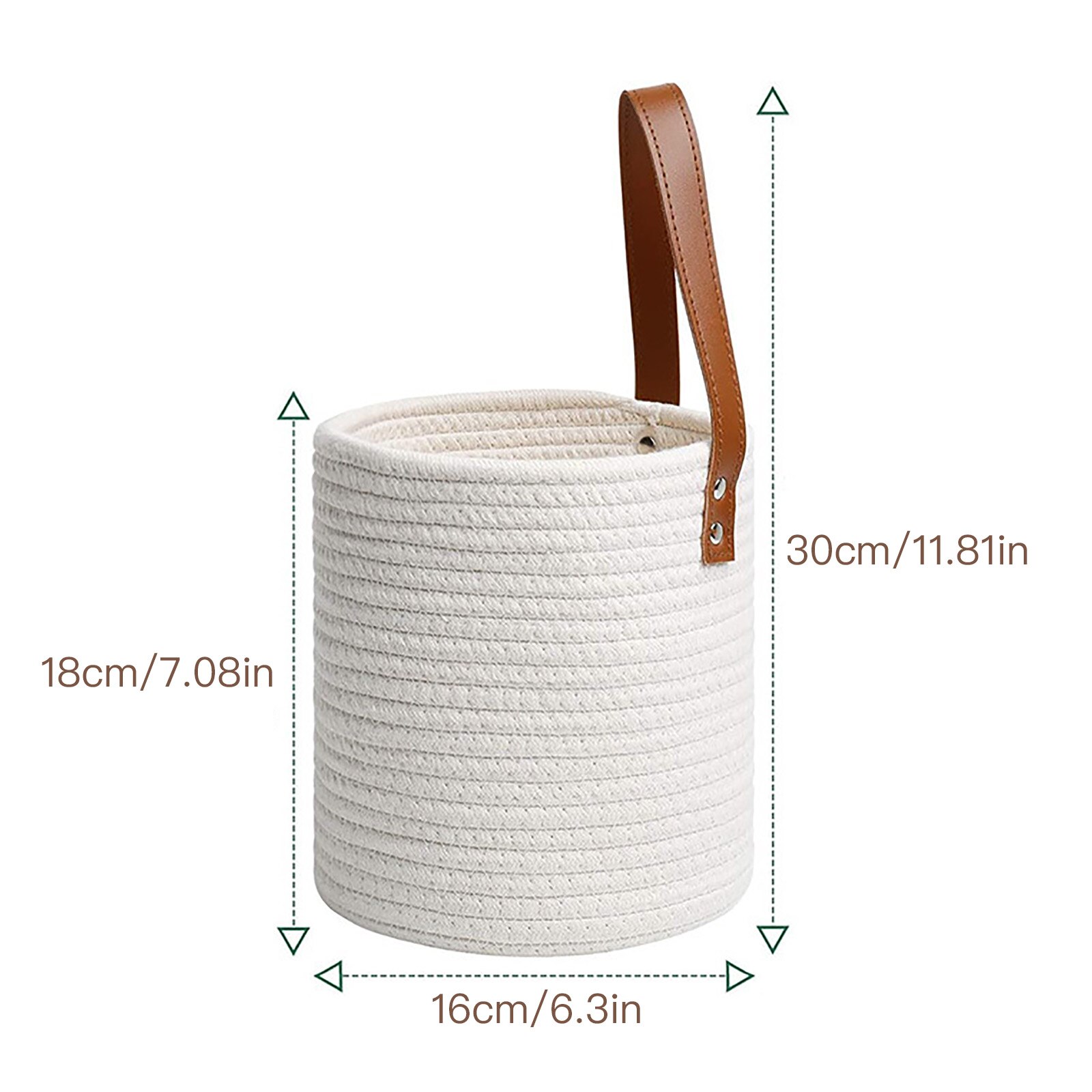 1Pc Plant Mand Pure Handgemaakte Witte Riem Hand Planten Imitatie Rotan Muur Opknoping Kunstmatige Bloem Geweven Mand: 01 S