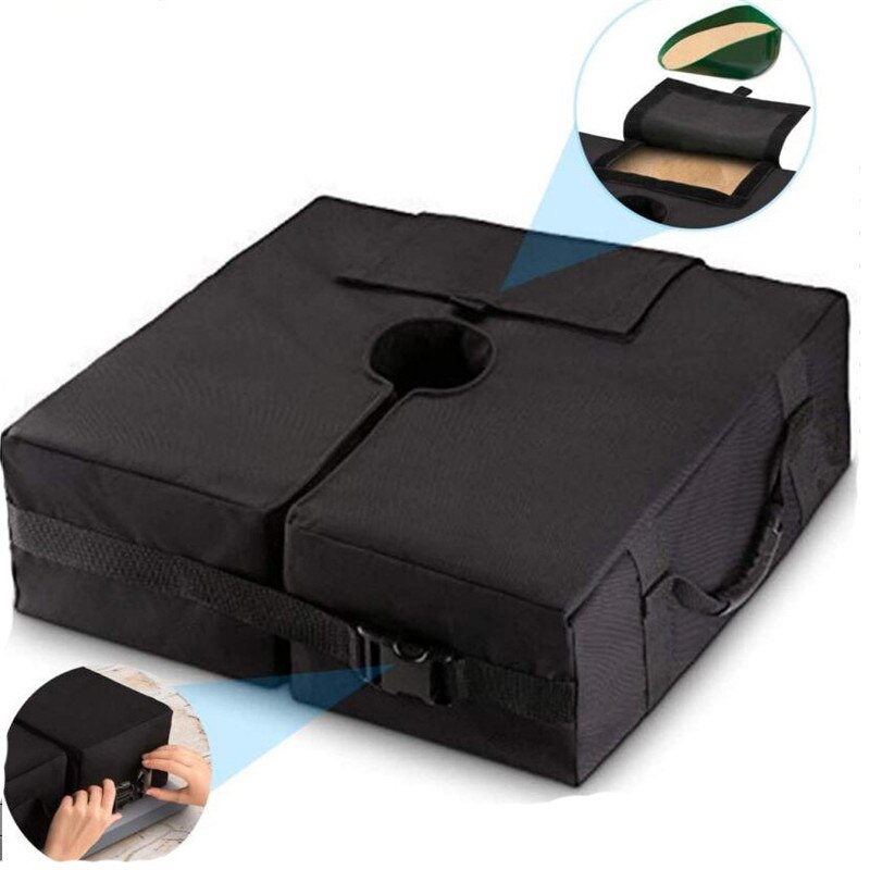 Parasol Canopy Base Fixed Sandbag Outdoor Patio Umbrella Base Weight Bag Parasol Umbrella Heavy Duty Sand Bags Stand Base