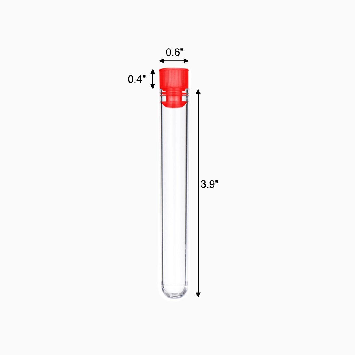 30PCS Laboratory Test Tubes Clear Plastic Test Tube with Caps 10ml Test Tube, 16*100mm