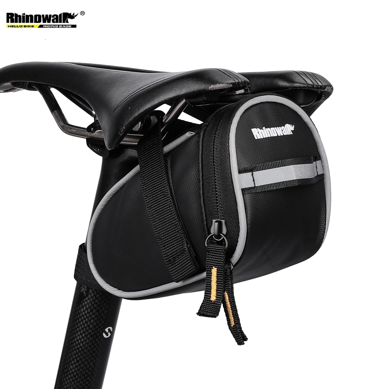Rhinowalk-bolsa impermeable para SILLÍN de bicicleta, bolsa debajo del asiento, a prueba de lluvia, accesorios para ciclismo de montaña: T604