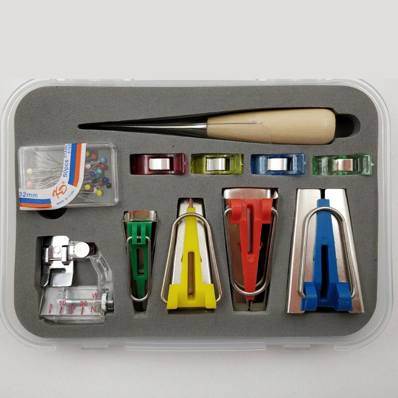 Fabric Bias Tape Maker Tool Sewing Machine Fabric Bias Binding Foot Quilting Bias Binding Maker Sewing Machine Foot