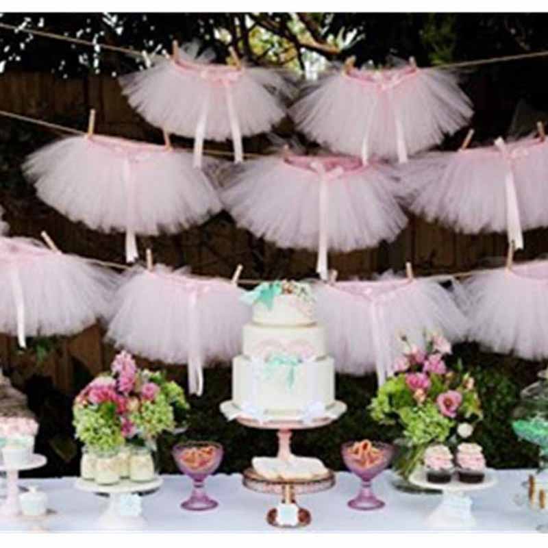 Mini jupe tutu pour mariage, fête prénatale, garçon et fille, anniversaire, noël, nouvel an, Dessert, décoration de centre de table