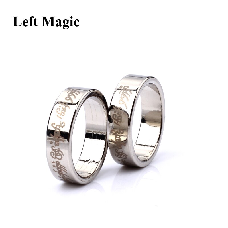 1 pcs Strong Magnetic Magic Ring magnet ring coin magic tricks Finger decoration magician ring magie close up magia B1036