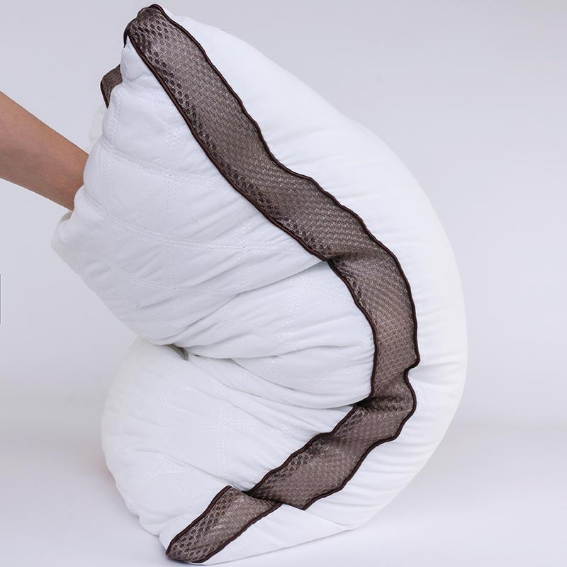 Almohada de algodón con núcleo de relleno para aliviar el dolor de hombros, cojín para aliviar el dolor de hombros, cuello largo, cama, Cervical, 1 unidad, 74x48 Cm