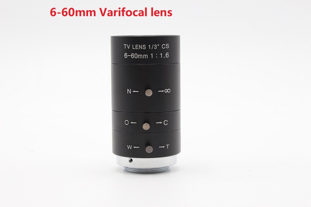 6-60Mm/5-50Mm/2.8-12Mm Varifocale Cs Mount Lens Hd Beveiliging handmatige Zoom &amp; Focus Camera Lens Voor Elp Usb Camera