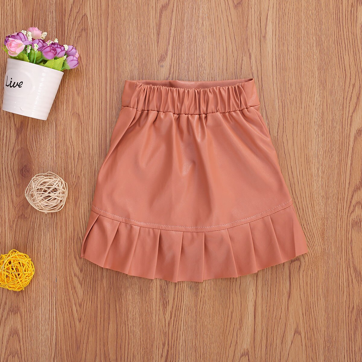 Kids Meisjes Geplooide Rokken Solid Elastische Taille Mini Rokken Outfits 1-5Y Zomer Kleding