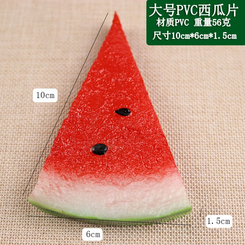 5pcs Simulation Watermelon Slices Photography Props Kids Enlightenment Education Making Games Simulation Fruits: Red