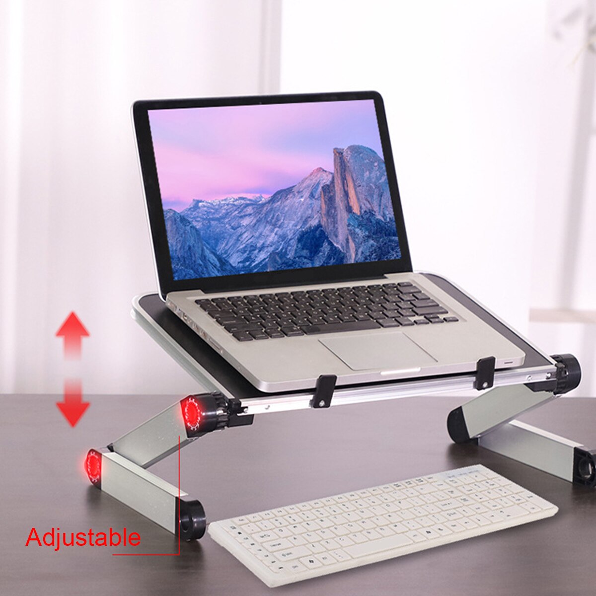 Lightweight Laptop Stand Aluminum portable Laptop Stand for bed Foldable Tablet Stand Bracket Laptop Holder for MacBook Netbook