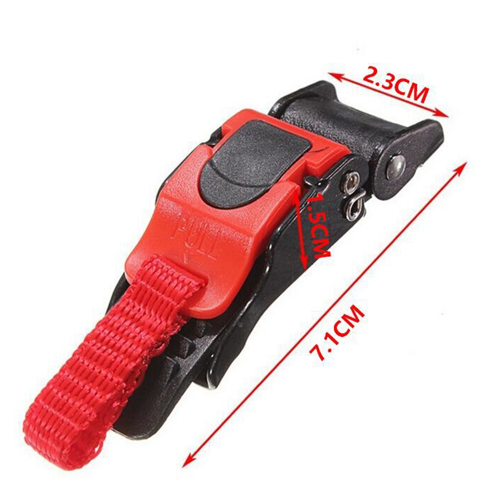 Black Motorcycle Strongest Plastic Quick Releases Buckles Chin Straps