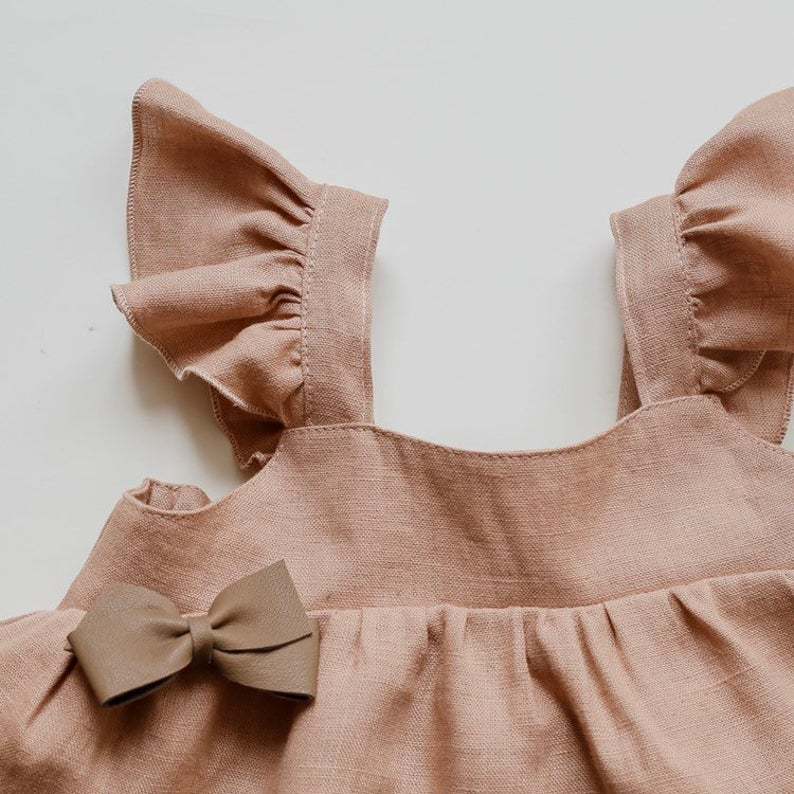 Baby Meisjes Kleding Baby Katoenen Linnen Jurk Zomer Zonnejurk Mouwloos Leuke Kant Verstoorde Kids Prinses Lange Rok Peuter