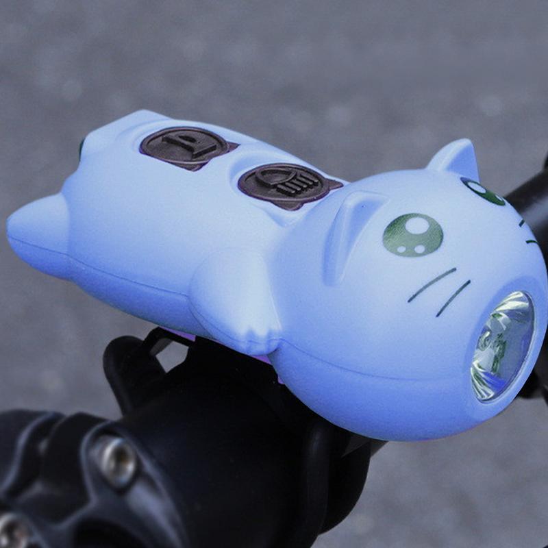 Cycle Headlights Cat Cycling Flashlight Rechargeable Electric Cycle Light Bright Cycling Safety Light With Horn Waterproof For