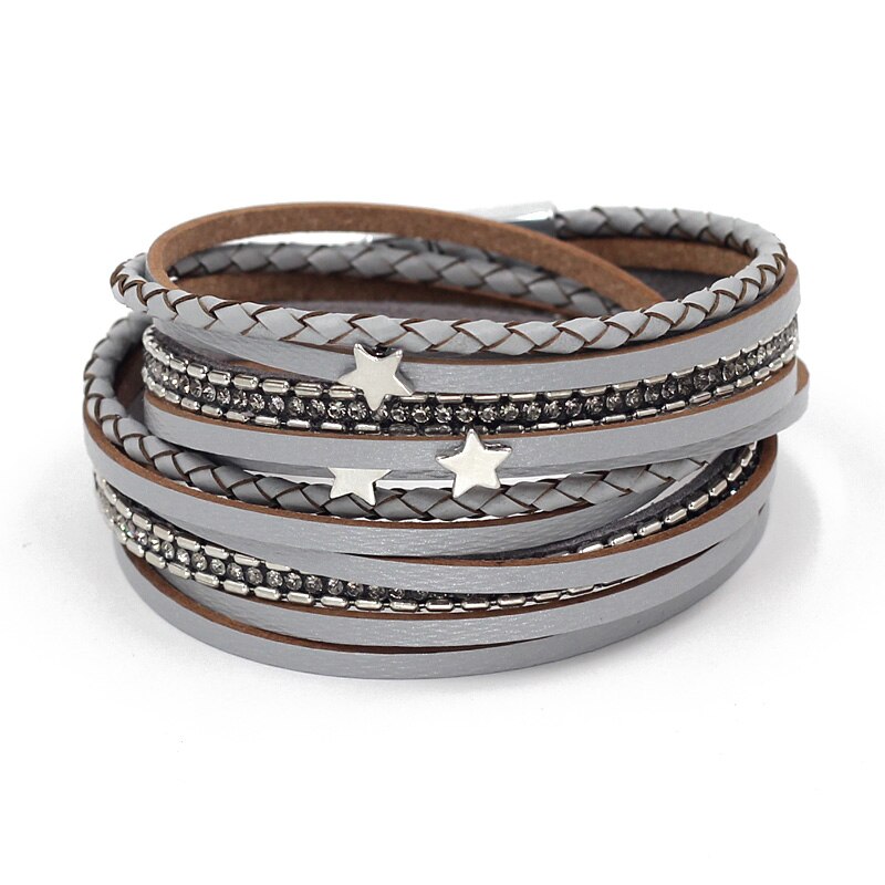 VONNOR frauen Armbänder Boho Schmuck Natürliche Perle mehrschichtig Leder 2 Kreis wickeln Armbinde: B9002b