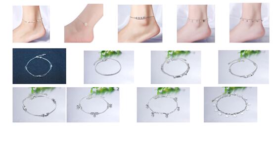 Simple silver Variety of choices Anklet For Women S925 Ankle Bracelet Adjustable Length