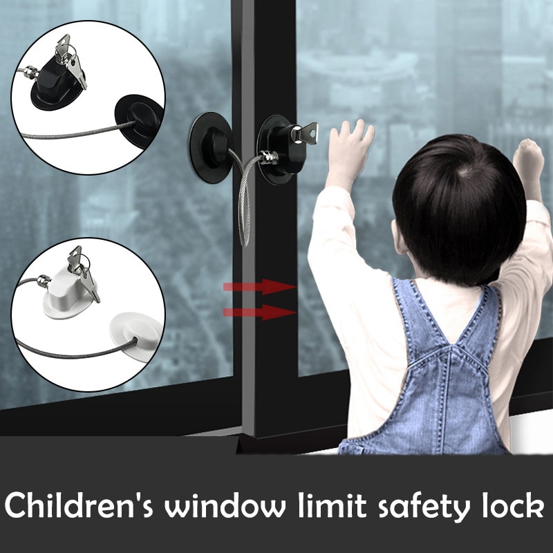 Sikkerhed køleskab dørlås med 2 nøgler køleskab fryser børnesikker sikkerhedslås skuffe dørskab toiletlås