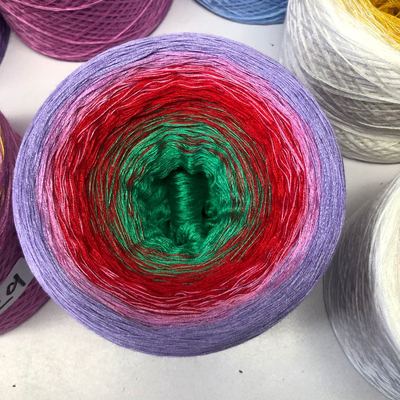 Hilo de mezcla de algodón orgánico para primavera y verano, 300g, 4 partes de Crochet, ropa de hilado, falda, línea de encaje, artesanal, tejido a mano, 1000m