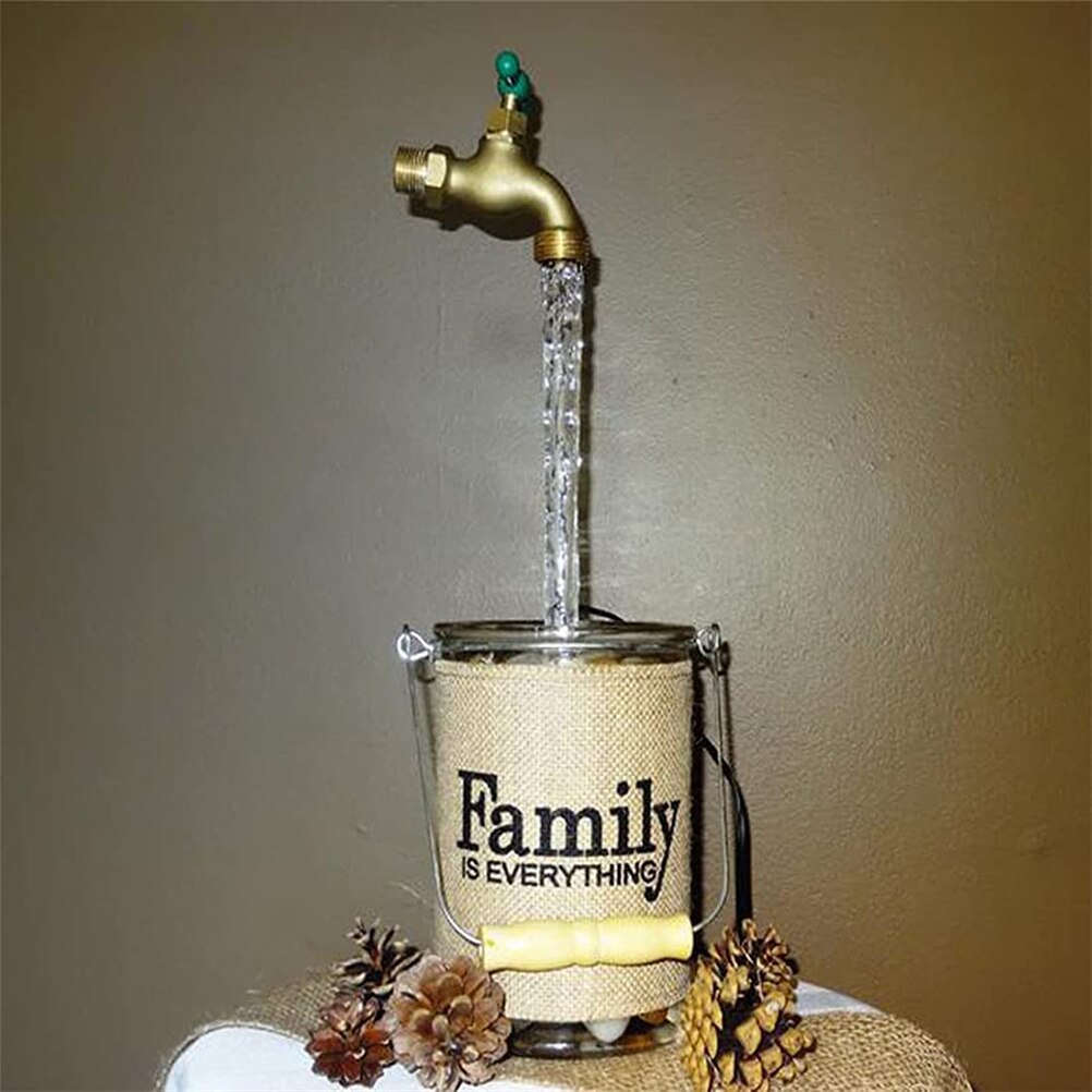Kit de fontaine d&#39;eau avec robinet flottant, magique, bec coulant Invisible, arrosoir, décoration de jardin artistique