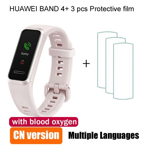 Alkuperäinen huawei band 4 älykello älykello sykemittari kellotaulut usb-liittimen lataus: Cn  b4 vaaleanpunainen  n 3f