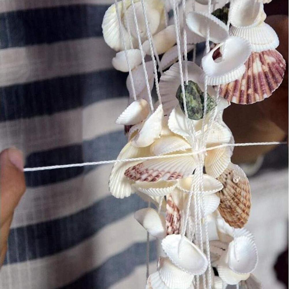 Garden Outdoor Wind Chimes Home Decoration Garden Mediterranean Wind Wind Chimes Natural Shell Wind Chimes