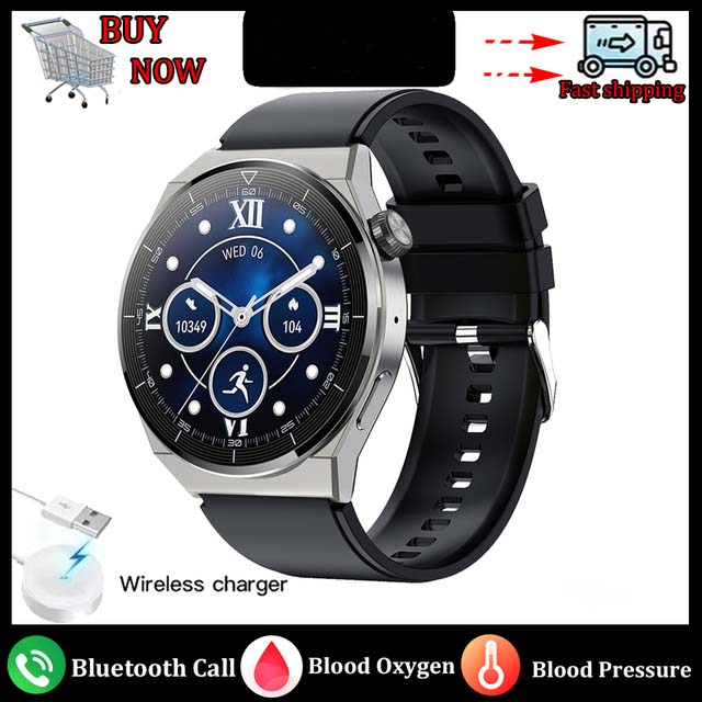 GT3 Pro Smartwatch pour homme, écran haute définition AMOLED 2024x390, appel Bluetooth, étanche IP68, Huawei, , 390: Black