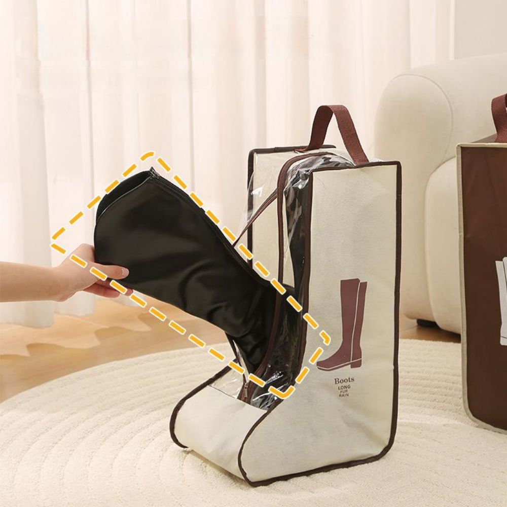 Schoen Opbergtas Thuis Handheld Non-woven Visuele Overschoen Stoflaarzen Korte Laarzen Covers Waterdichte Schoenen Organizer Gods