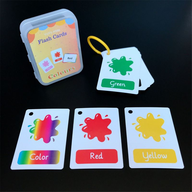 Baby Engels Leren Woord Kaart Pocket Flash Kaarten Montessori Educatief Speelgoed: 5