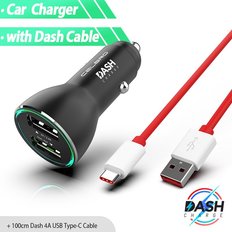 Oneplus-cargador de Metal con doble USB para coche, dispositivo móvil OnePlus 7 Pro 7T 6T 6 5T 5 3T 3 Warp Charge 30 Original One Plus Nord 8 8T Pro 5g