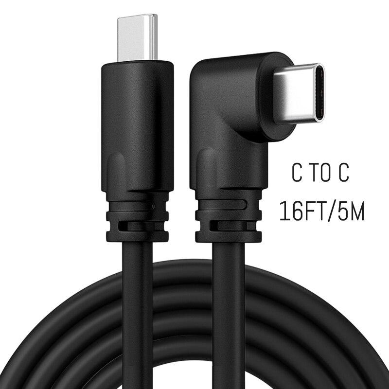 Voor Oculus Quest 2 Type- C Link Usb-C Stoom Vr Data Kabel 5M/16ft Transfer link Kabel Snel Opladen: H  5M TypeC Cable