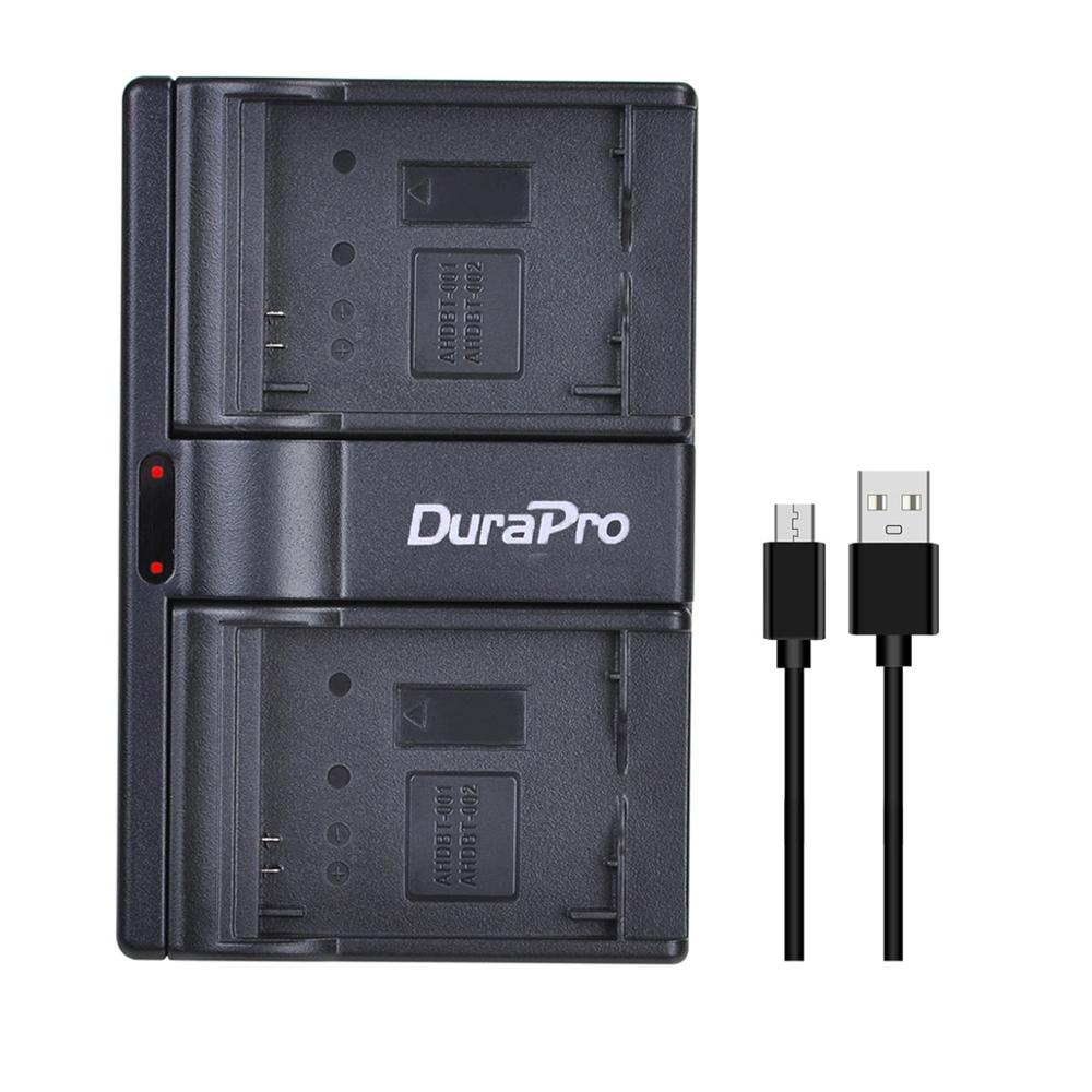 DuraPro 1400mAH AHDBT-001 AHDBT-002 Camera Battery+USB Dual Charger for GoPro Hero 1 2 Go pro Hero 1 2 1080p 960 NIB Camera: Only Charger