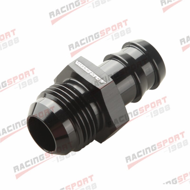 -12an 12an an12 to 3/4 " mothake rett montering drivstoffledning balck